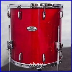 Used Pearl Professional Maple 5pc Drum Set Sequoia Red Very Good