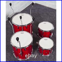 Used Pearl Professional Maple 5pc Drum Set Sequoia Red Very Good