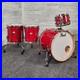 Used-Pearl-Professional-Series-4pc-Drum-Set-Sequoia-Red-Very-Good-01-ztii