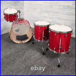 Used Pearl Professional Series 4pc Drum Set Sequoia Red Very Good
