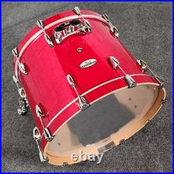 Used Pearl Professional Series 4pc Drum Set Sequoia Red Very Good