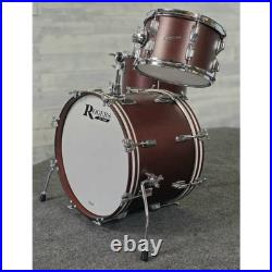 Used Rogers Cleveland 3pc Drum Set Satin Dark Mahogany Very Good