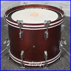Used Rogers Cleveland 3pc Drum Set Satin Dark Mahogany Very Good