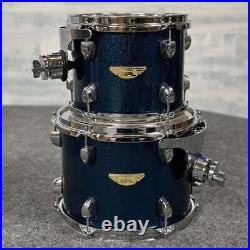 Used SPL 4pc Drum Set Blue Sparkle Very Good-DCP