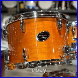 Used Sakae Almighty Birch 5pc Drum Set Amber