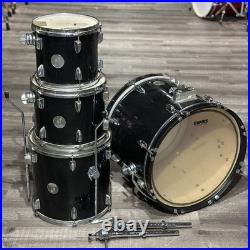 Used Sonor Force 505 4pc Drum Set Black Good