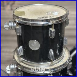 Used Sonor Force 505 4pc Drum Set Black Good