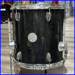 Used Sonor Force 505 4pc Drum Set Black Good