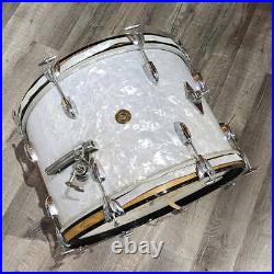 Used Vintage Gretsch Round Badge'60s 2pc Drum Set White Marine Pearl