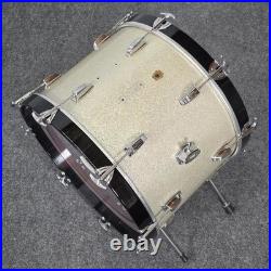 Used Vintage Ludwig 2pc Drum Set Silver Sparkle Good