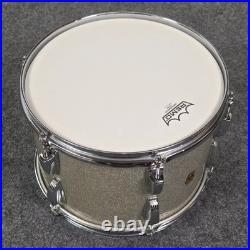Used Vintage Ludwig 2pc Drum Set Silver Sparkle Good