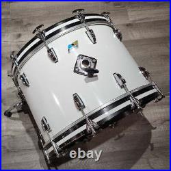 Used Vintage Ludwig 3pc Drum Set White Cortex Very Good-DCP