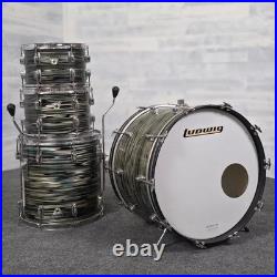 Used Vintage Ludwig Standard 4pc Drum Kit Strata Finish Good