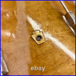 Used Vintage Ludwig/WFL 3pc Drum Set Refinished Natural Fair