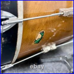 Used Vintage Ludwig/WFL 3pc Drum Set Refinished Natural Fair