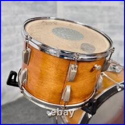 Used Vintage Ludwig/WFL 3pc Drum Set Refinished Natural Fair