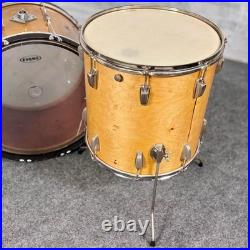 Used Vintage Ludwig/WFL 3pc Drum Set Refinished Natural Fair