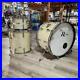 Used-Vintage-Rogers-Holiday-3pc-Drum-Set-White-Marine-Pearl-Good-DCP-01-qt