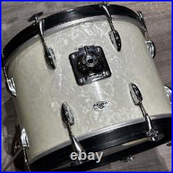 Used Vintage Slingerland 4pc Drum Set White Marine Pearl Fair-DCP