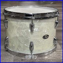 Used Vintage Slingerland 4pc Drum Set White Marine Pearl Fair-DCP