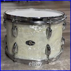 Used Vintage Slingerland 4pc Drum Set White Marine Pearl Fair-DCP