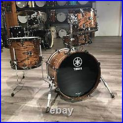 Used Yamaha Live Custom Hybrid 4pc Jazz Drum Set Uzu Natural