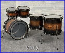 Used Yamaha Live Custom Hybrid Oak 5pc Drum Set Uzu Earth Sunburst-DCP