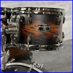 Used Yamaha Live Custom Hybrid Oak 5pc Drum Set Uzu Earth Sunburst-DCP