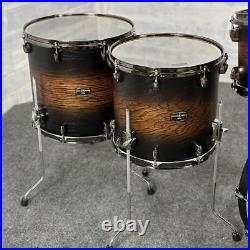 Used Yamaha Live Custom Hybrid Oak 5pc Drum Set Uzu Earth Sunburst-DCP