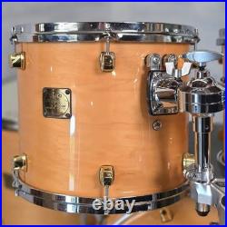 Used Yamaha Maple Custom Drum Set Natural Gloss withGold Hardware MIJ Very Good Used Yamaha Maple Custom Drum Set Natural Gloss withGold Hardware MIJ Very Good