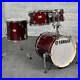 Used-Yamaha-Stage-Custom-Birch-4pc-Jazz-Drum-Set-Cranberry-Red-DCP-01-ykjc