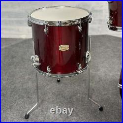 Used Yamaha Stage Custom Birch 4pc Jazz Drum Set Cranberry Red-DCP