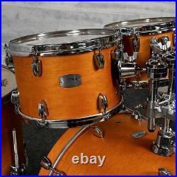 Used Yamaha Tour Custom Maple 4pc Drum Set with22BD Caramel Satin-DCP