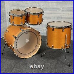 Used Yamaha Tour Custom Maple 4pc Drum Set with22BD Caramel Satin-DCP