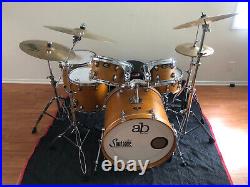 Used ab Drums Set Classic Maple Natural 6-Piece with Cymbals Pick-Up Only