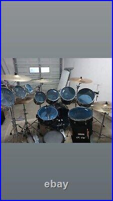 Used complete drum sets with cymbals
