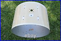 VINTAGE GRETSCH USA 22 WHITE NITRON BASS DRUM SHELL for YOUR DRUM SET! #B322