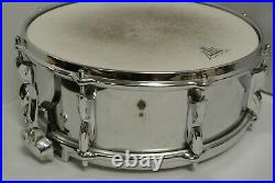 VINTAGE PREMIER 14 SNARE in CHROME with PARALLEL STRAINER for YOUR DRUM SET #K109