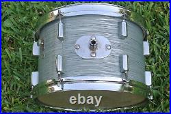 VINTAGE Rogers HOLIDAY 12 STEEL GRAY RIPPLE PEARL TOM for YOUR DRUM SET! #F76