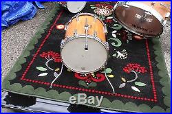 Vintage Sonor 3 Pc. Drum Kit Set Bubinga/rosewood 70's/80's Nice