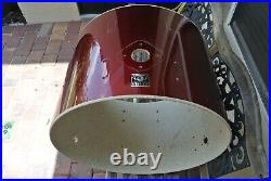 VINTAGE TAMA JAPAN 24 IMPERIALSTAR DARK RED BASS DRUM SHELL for YOUR SET! Q939
