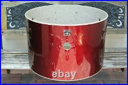 VINTAGE TAMA JAPAN 24 IMPERIALSTAR DARK RED BASS DRUM SHELL for YOUR SET! Q939