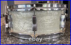 VNTG LUDWIG WFL 5.5 x 14 SNARE DRUM WMP TRANSITION KEYSTONE BADGE BUDDY RICH
