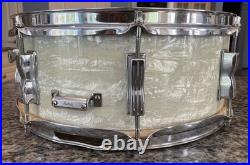 VNTG LUDWIG WFL 5.5 x 14 SNARE DRUM WMP TRANSITION KEYSTONE BADGE BUDDY RICH