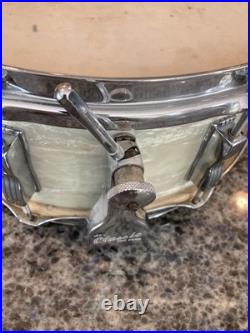 VNTG LUDWIG WFL 5.5 x 14 SNARE DRUM WMP TRANSITION KEYSTONE BADGE BUDDY RICH