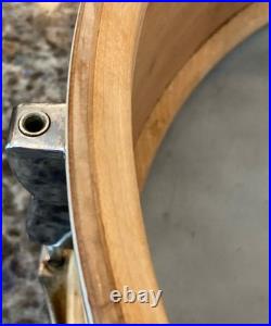 VNTG LUDWIG WFL 5.5 x 14 SNARE DRUM WMP TRANSITION KEYSTONE BADGE BUDDY RICH