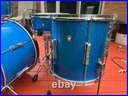 Vintage 1960's Drums Ludwig Club Date Drumset with Snare