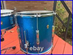 Vintage 1960's Drums Ludwig Club Date Drumset with Snare