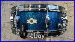 Vintage 1960s Camco Tuxedo Blue Sparkle Drum Set