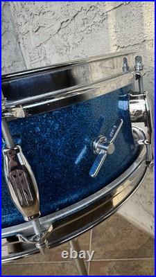Vintage 1960s Camco Tuxedo Blue Sparkle Drum Set